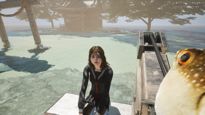 Trải nghiệm săn cá bằng lao trong UMIGARI Key Steam bản quyền